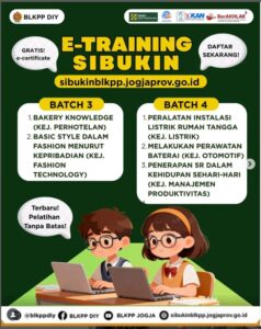 PENDAFTARAN E-TRAINING SIBUKIN BLKPP DIY Batch III dan IV